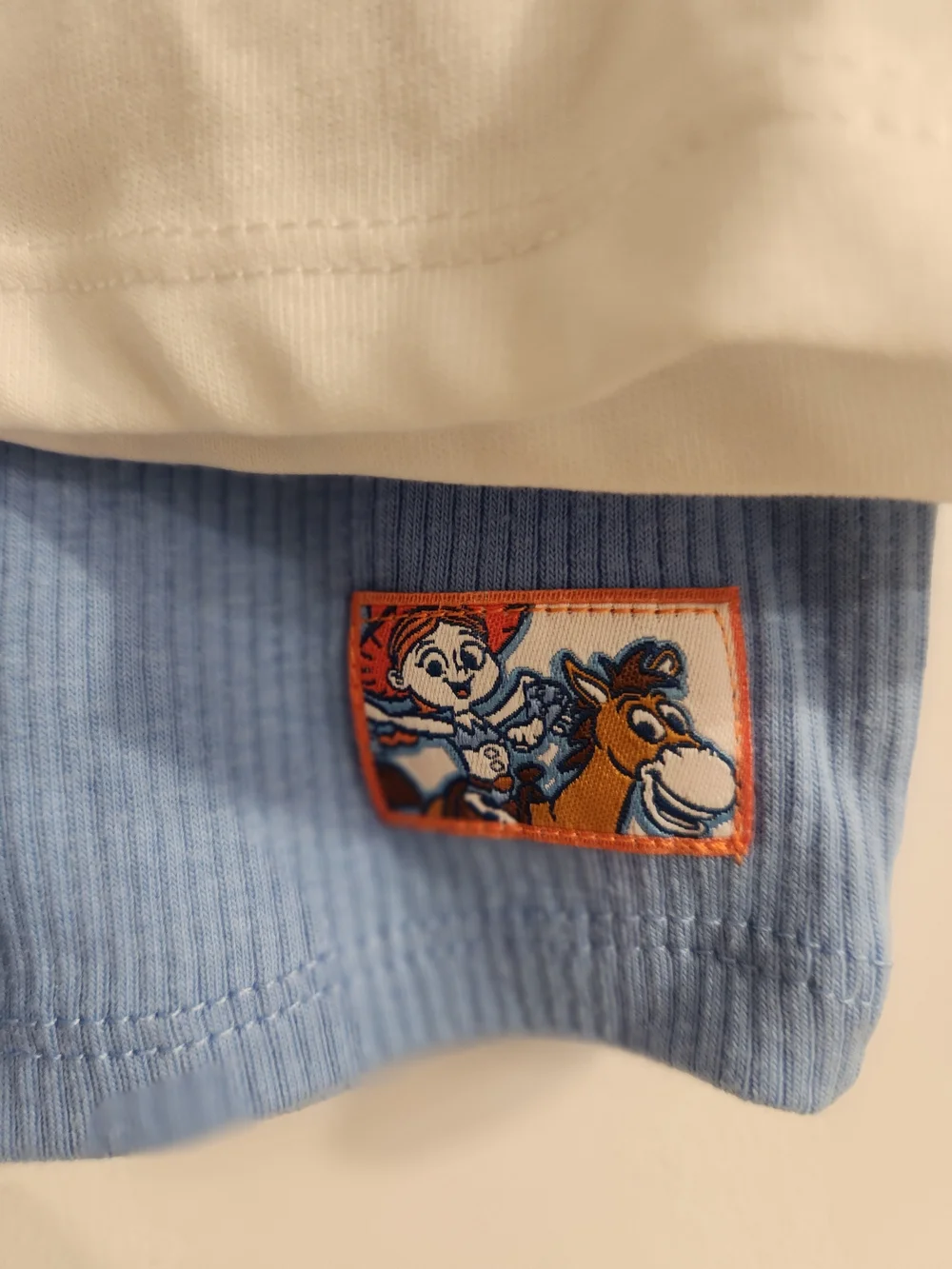 Kids White 'Yee-Haw' Graphic Tee with Blue and Orange Cowboy Print